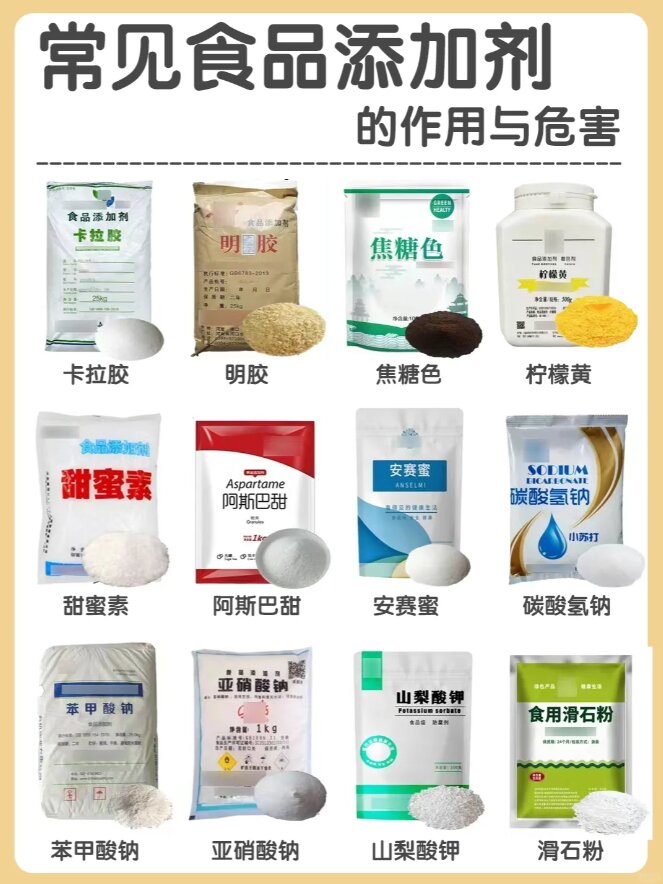 食品安全必知,常见食品添加剂你知道几种?